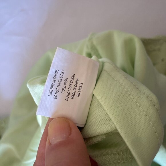 Selfie Leslie Verona Off-Shoulder Lace Overlay Mini Dress Apple Sz S - Picture 12 of 13